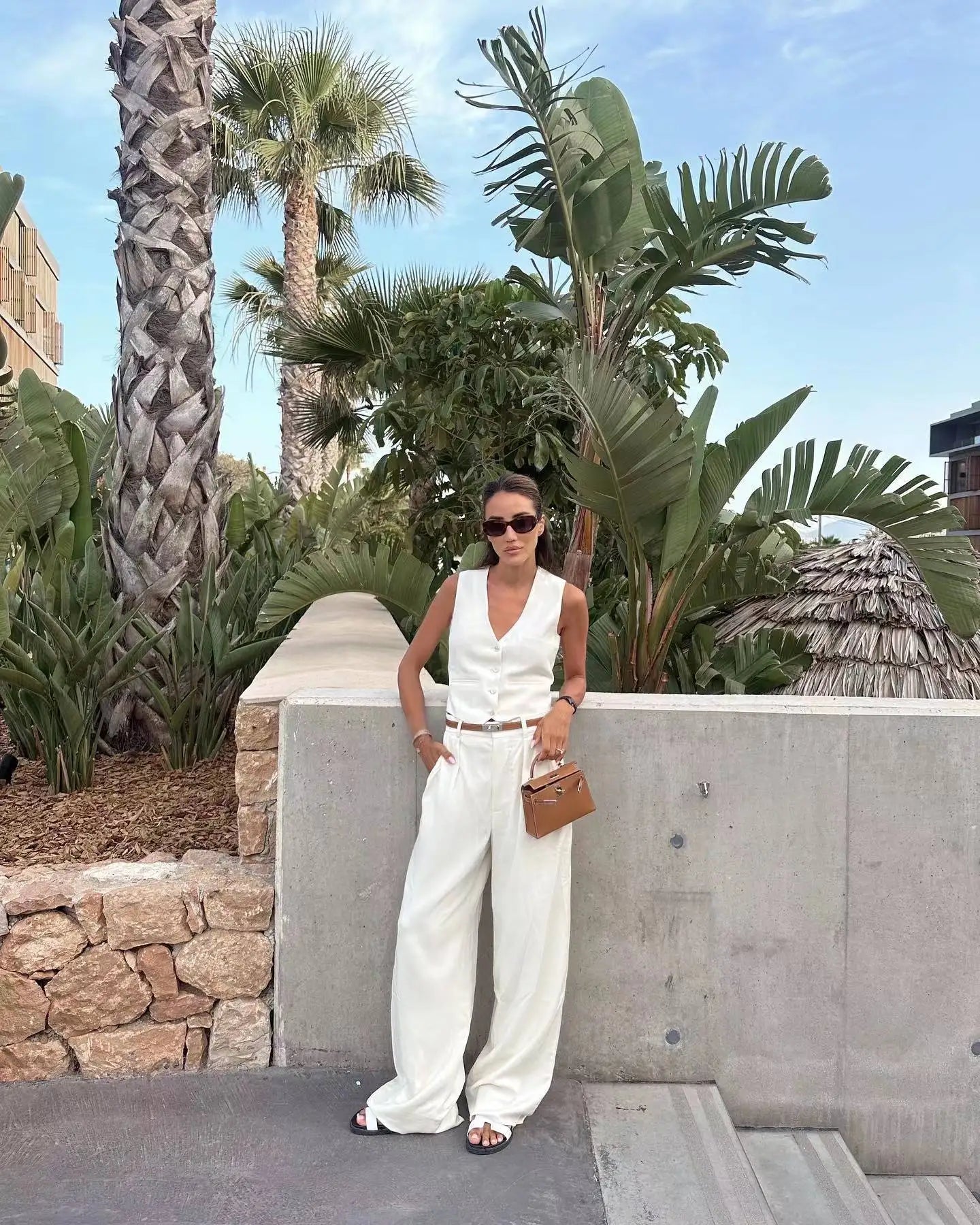 Calça branca alfaiataria | Faetton &Co