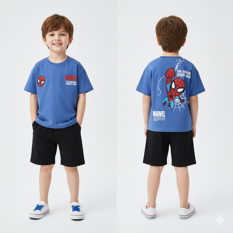 Camisa Homem Aranha - Tamanhos 9 meses-7 anos