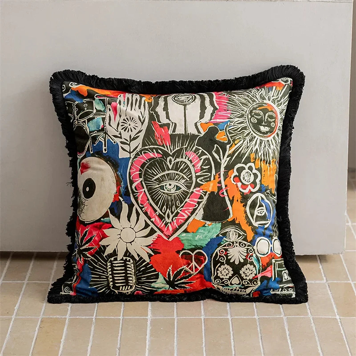 Capa de Almofada Decorativa Boho Retrô, peça de almofadas decorativas da VivaCasa — imagem 20