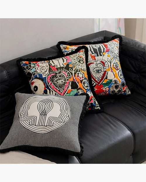 Capa de Almofada Decorativa Boho Retrô, peça de almofadas decorativas da VivaCasa