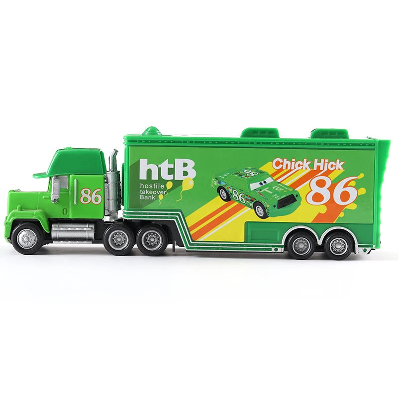 Kit Caminhão e carro - Mcqueen Filme Carros - VERDE