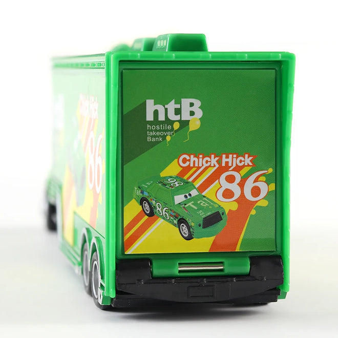 Kit Caminhão e carro - Mcqueen Filme Carros - VERDE