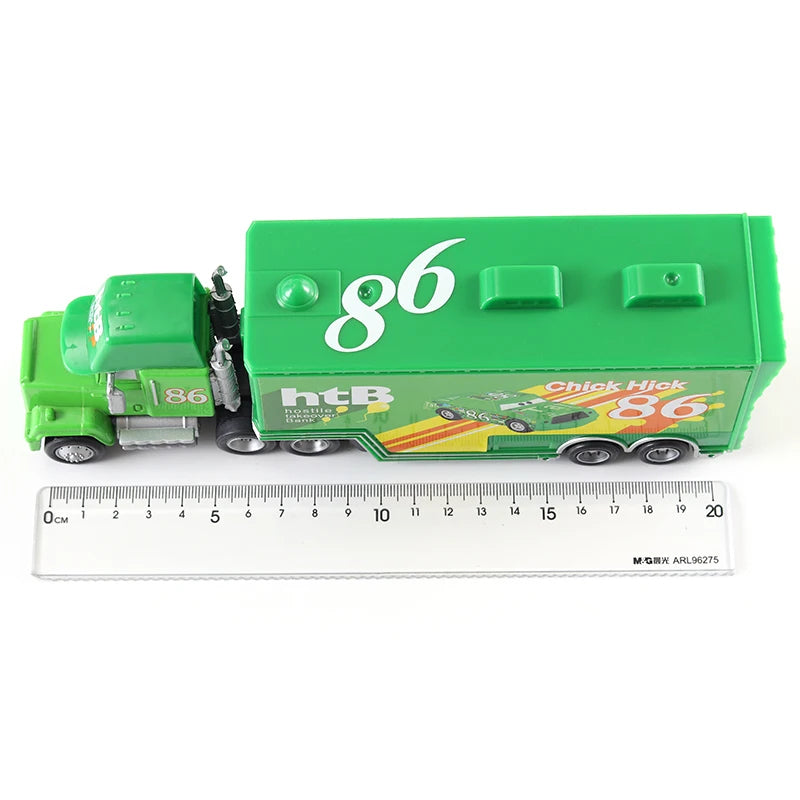 Kit Caminhão e carro - Mcqueen Filme Carros - VERDE