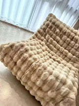 Cobertor de pele sintética de coelho | Delamantina