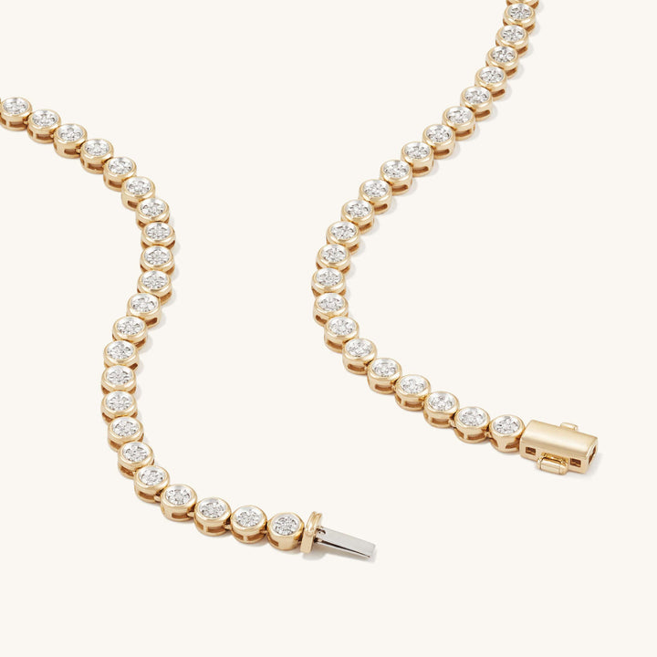 Colar Choker Cravejado Ice Diamond Gold | Faetton &Co.