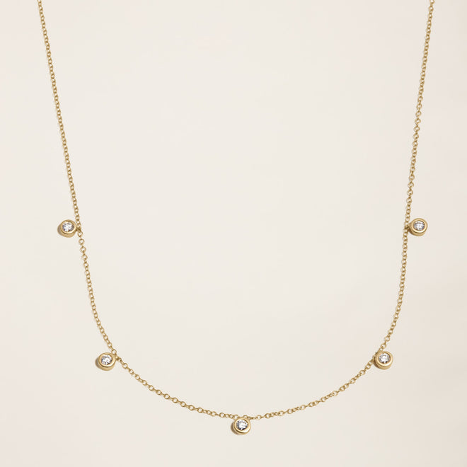 Colar Choker V Diamonds Gold Faetton &Co. Gold