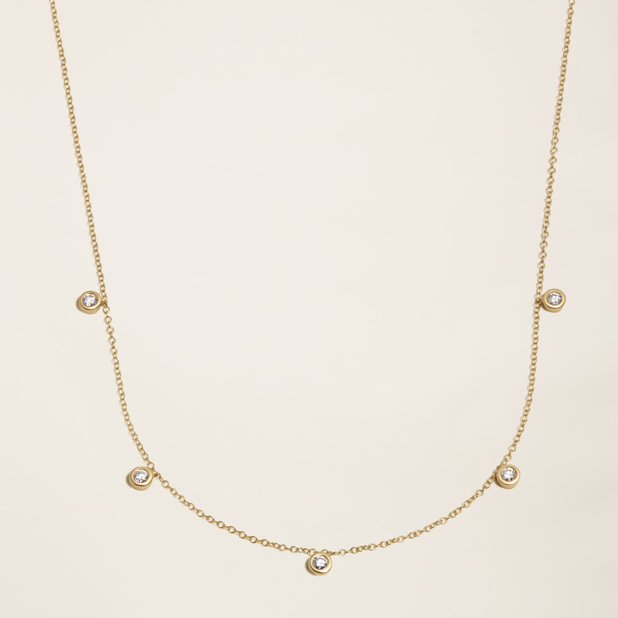 Colar Choker V Diamonds Gold Faetton &Co. Gold