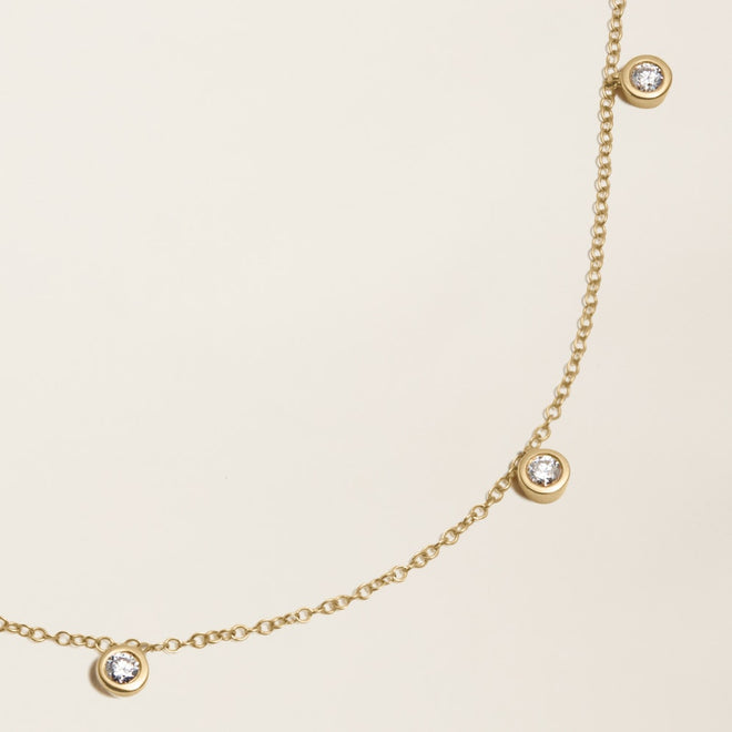 Colar Choker V Diamonds Gold Faetton &Co.
