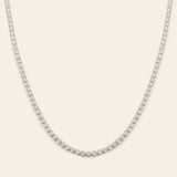 Colar Choker Cravejado Ice Diamond Prata | Faetton &Co.