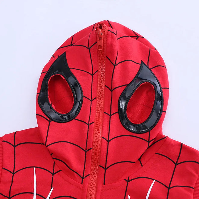 Conjunto Infantil Moletom + Colete + Calça Homem Aranha