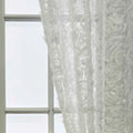 Cortina Decorativa Bordado Branco, peça de cortinas da VivaCasa — imagem 3
