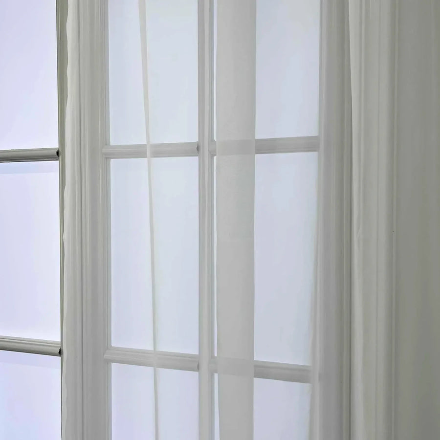 Cortina Decorativa Bordado Branco, peça de cortinas da VivaCasa — imagem 5