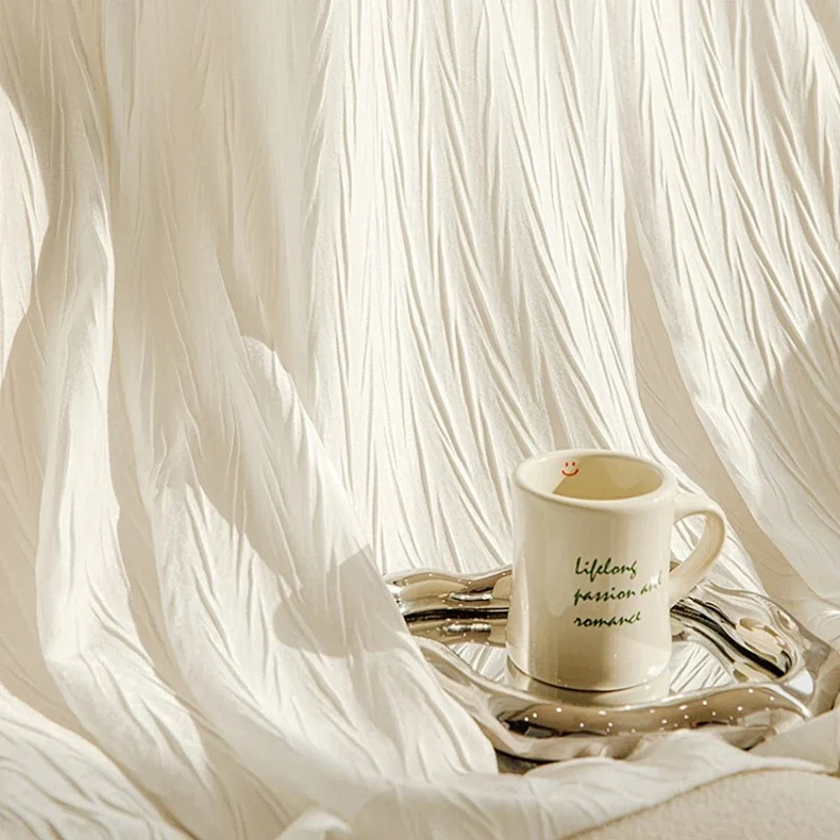 Cortina Decorativa Branco