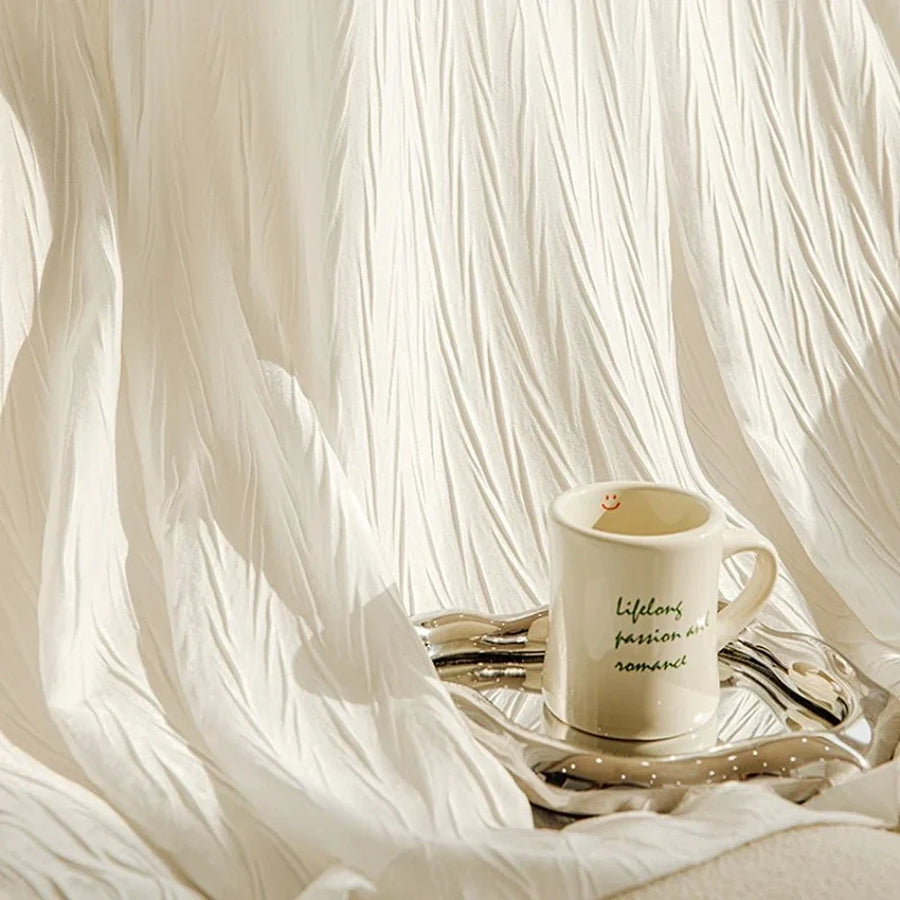 Cortina Decorativa Branco, peça de cortinas da VivaCasa — imagem 2