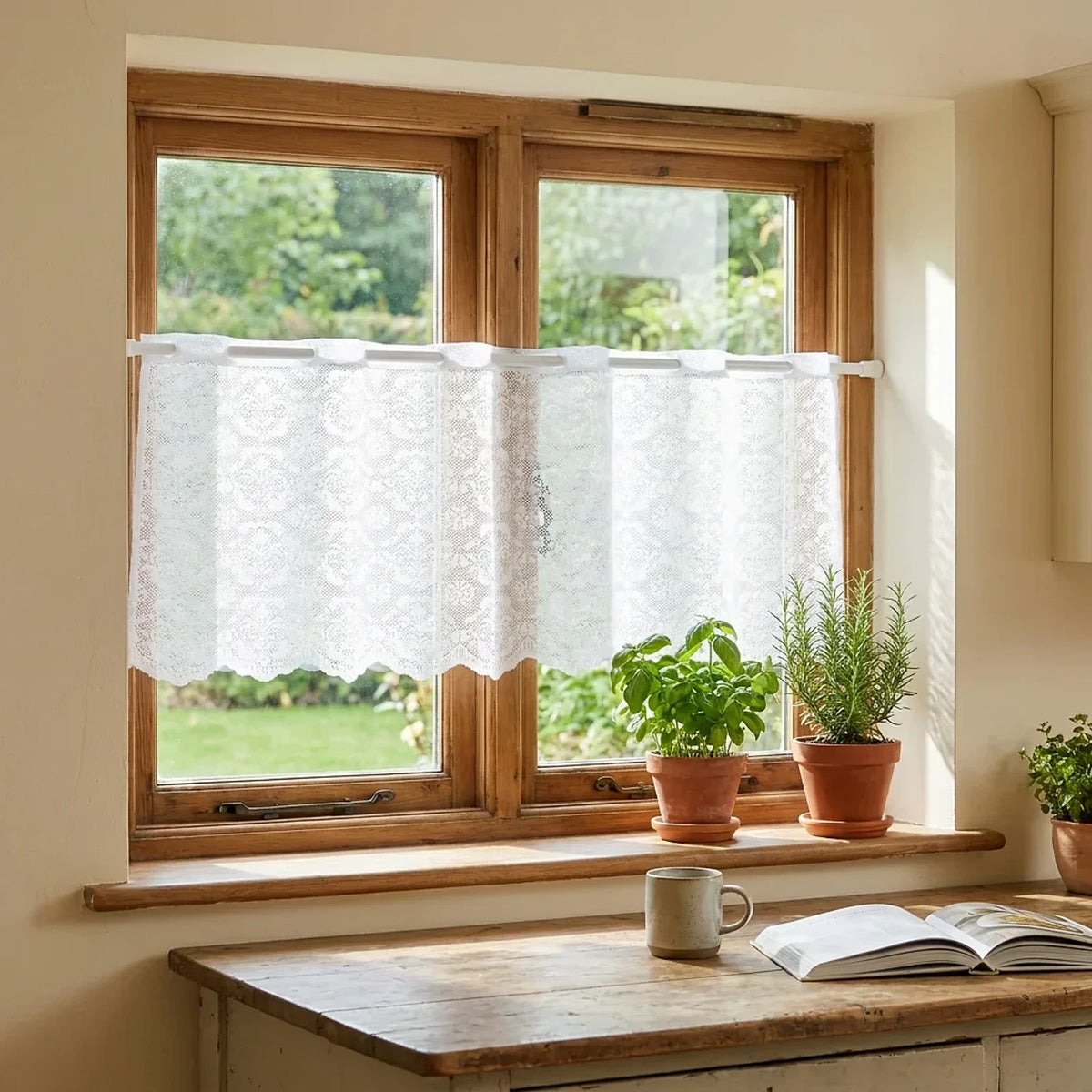 Cortina Decorativa Floral Ondulado, peça de cortinas da VivaCasa — imagem 2