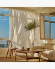 Cortina Decorativa Linho Branco