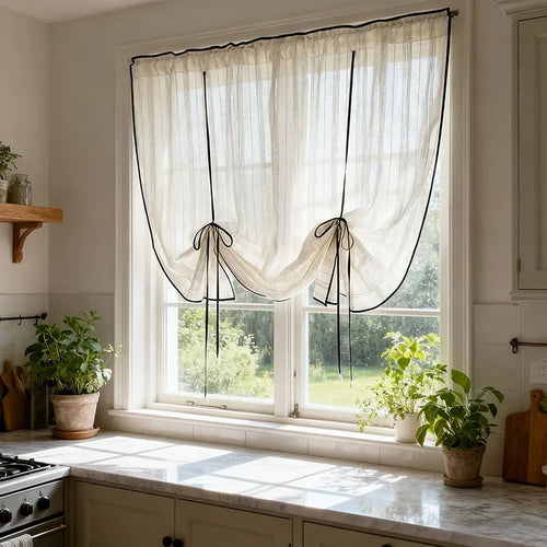 Cortina Decorativa Retrô Listrado, peça de cortinas da VivaCasa — imagem 3