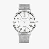 Relógio Feminino Faetton &Co. | D'elamantina Edition- RT. N 002 38mm Prata