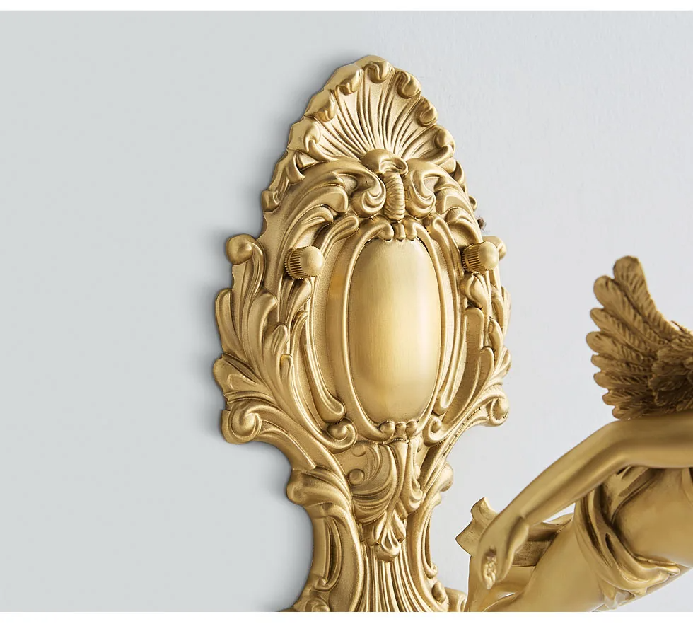 Luminária Francesa Angelical de Cristal e Bronze | Delamantina