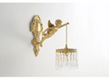 Luminária Francesa Angelical de Cristal e Bronze | Delamantina