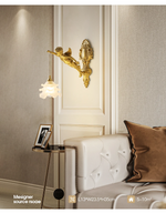 Luminária Francesa Angelical de Cristal e Bronze | Delamantina