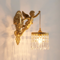 Luminária Francesa Angelical de Cristal e Bronze | Delamantina