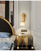 Luminária Francesa Angelical de Cristal e Bronze | Delamantina