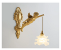 Luminária Francesa Angelical de Cristal e Bronze | Delamantina