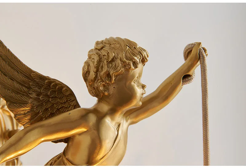 Luminária Francesa Angelical de Cristal e Bronze | Delamantina