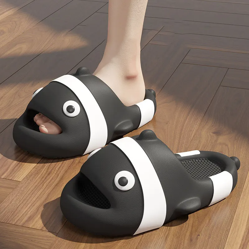 Chinelo Slide Peixe Maluco | Ganda Slide Preto