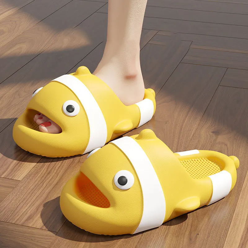 Chinelo Slide Peixe Maluco | Ganda Slide Amarelo