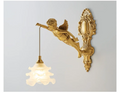 Luminária Francesa Angelical de Cristal e Bronze | Delamantina