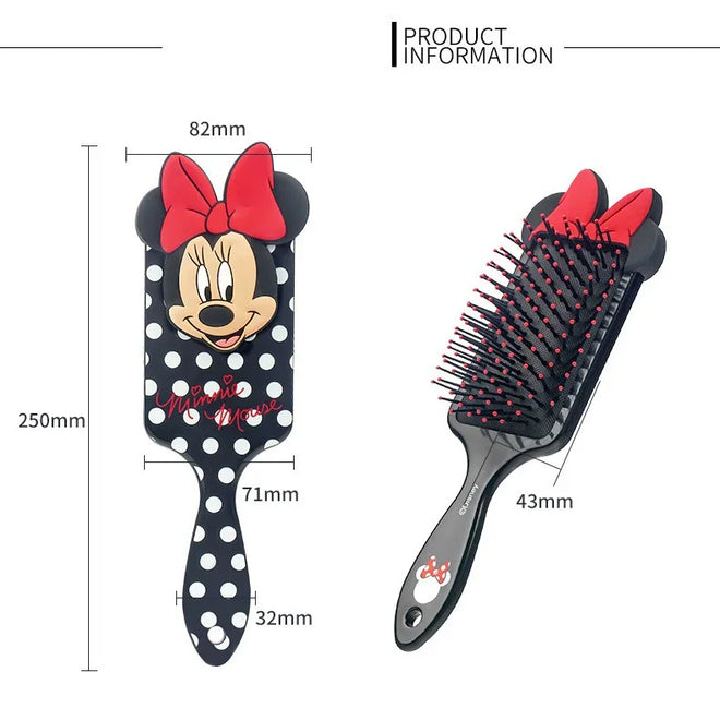 Escova Para Cabelo Profissional Minnie Raquete Almofadada