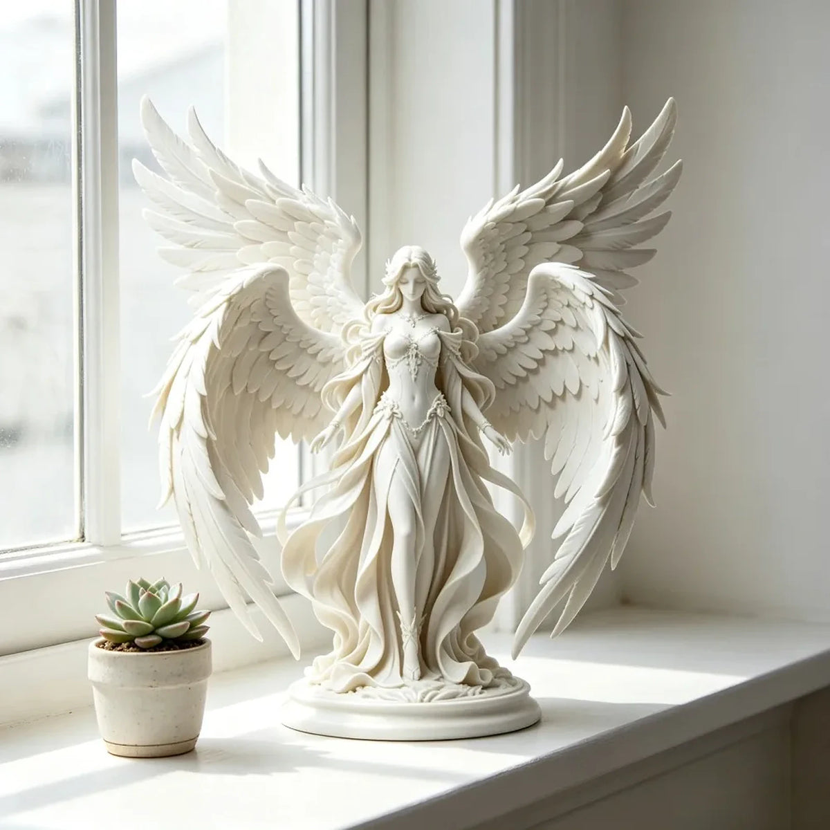 Escultura Decorativa Branco, peça de esculturas decorativas da VivaCasa — imagem 2