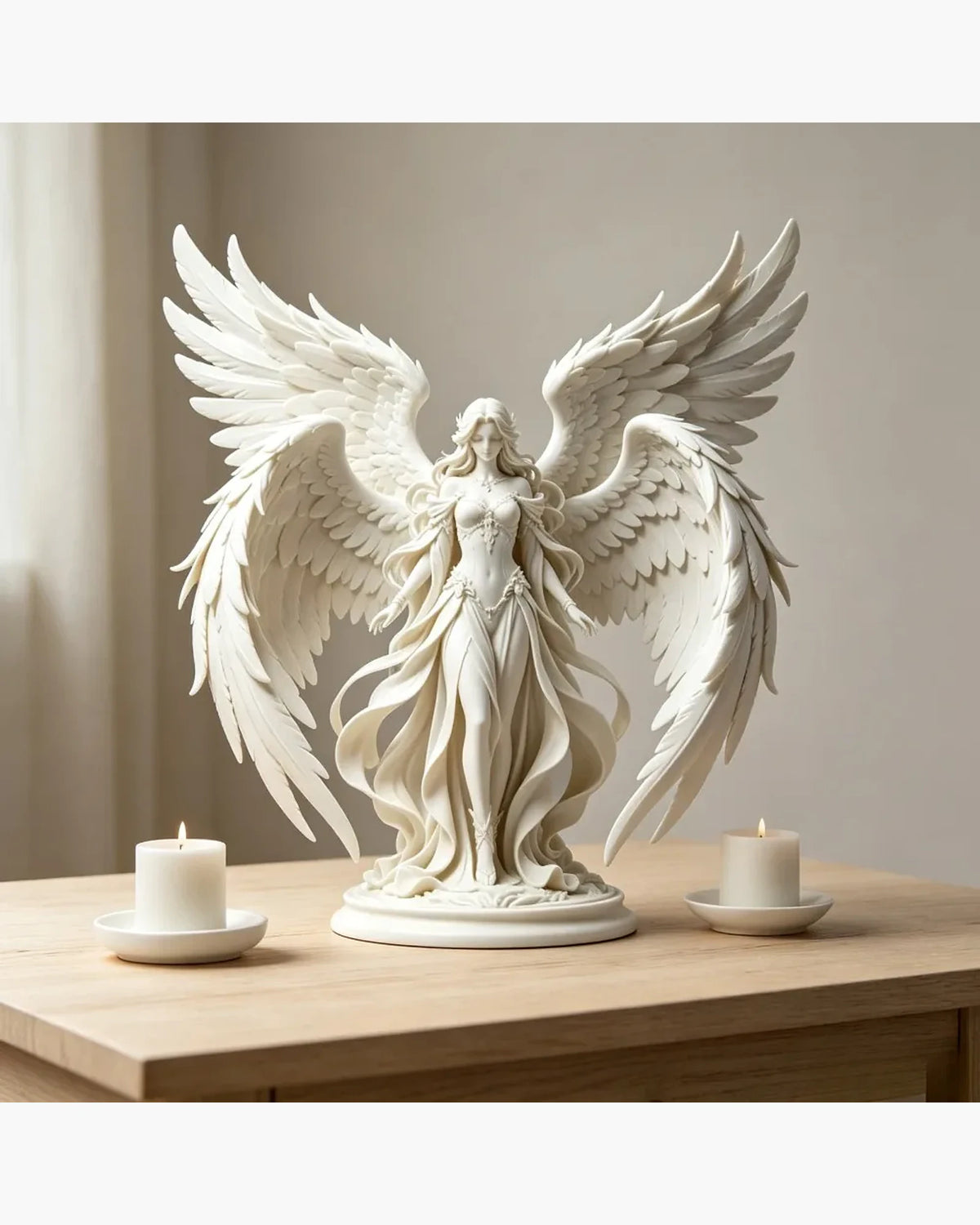 Escultura Decorativa Branco, peça de esculturas decorativas da VivaCasa
