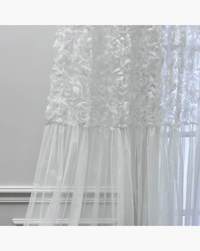 Cortina Decorativa Branco, peça de cortinas da VivaCasa