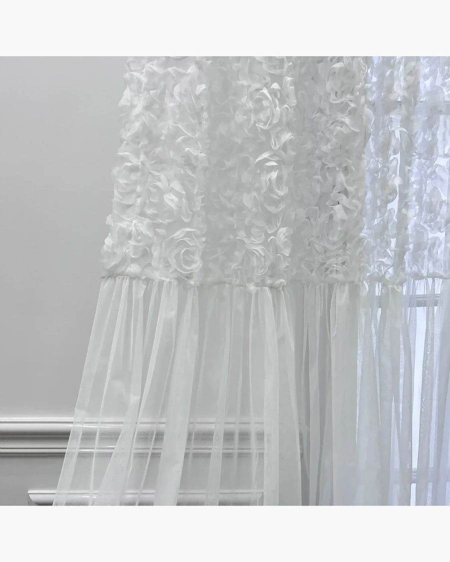 Cortina Decorativa Branco, peça de cortinas da VivaCasa