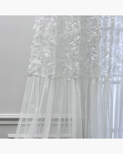 Cortina Decorativa Branco, peça de cortinas da VivaCasa