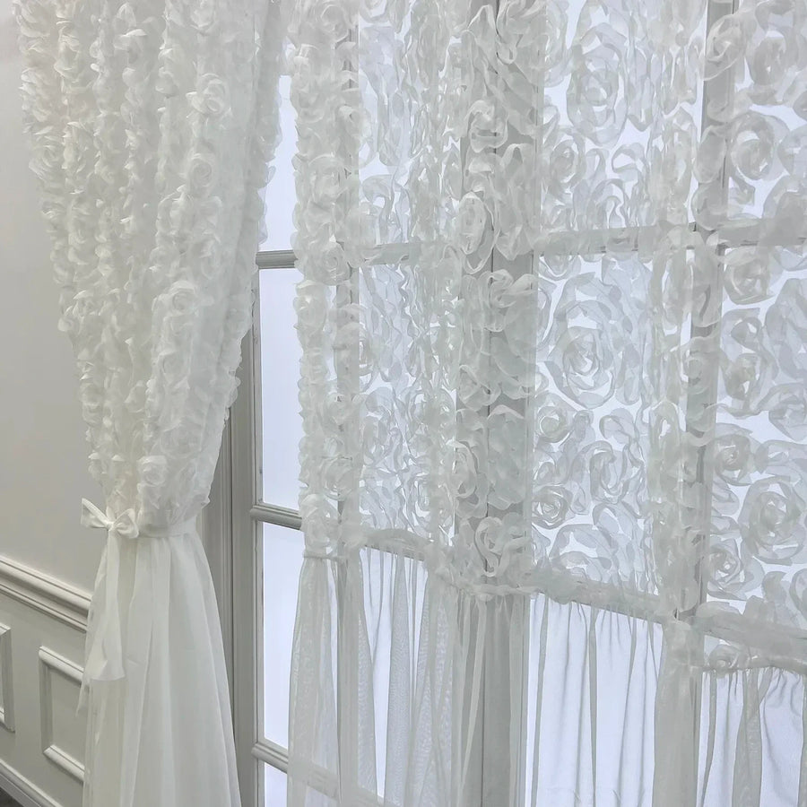 Cortina Decorativa Branco, peça de cortinas da VivaCasa — imagem 2