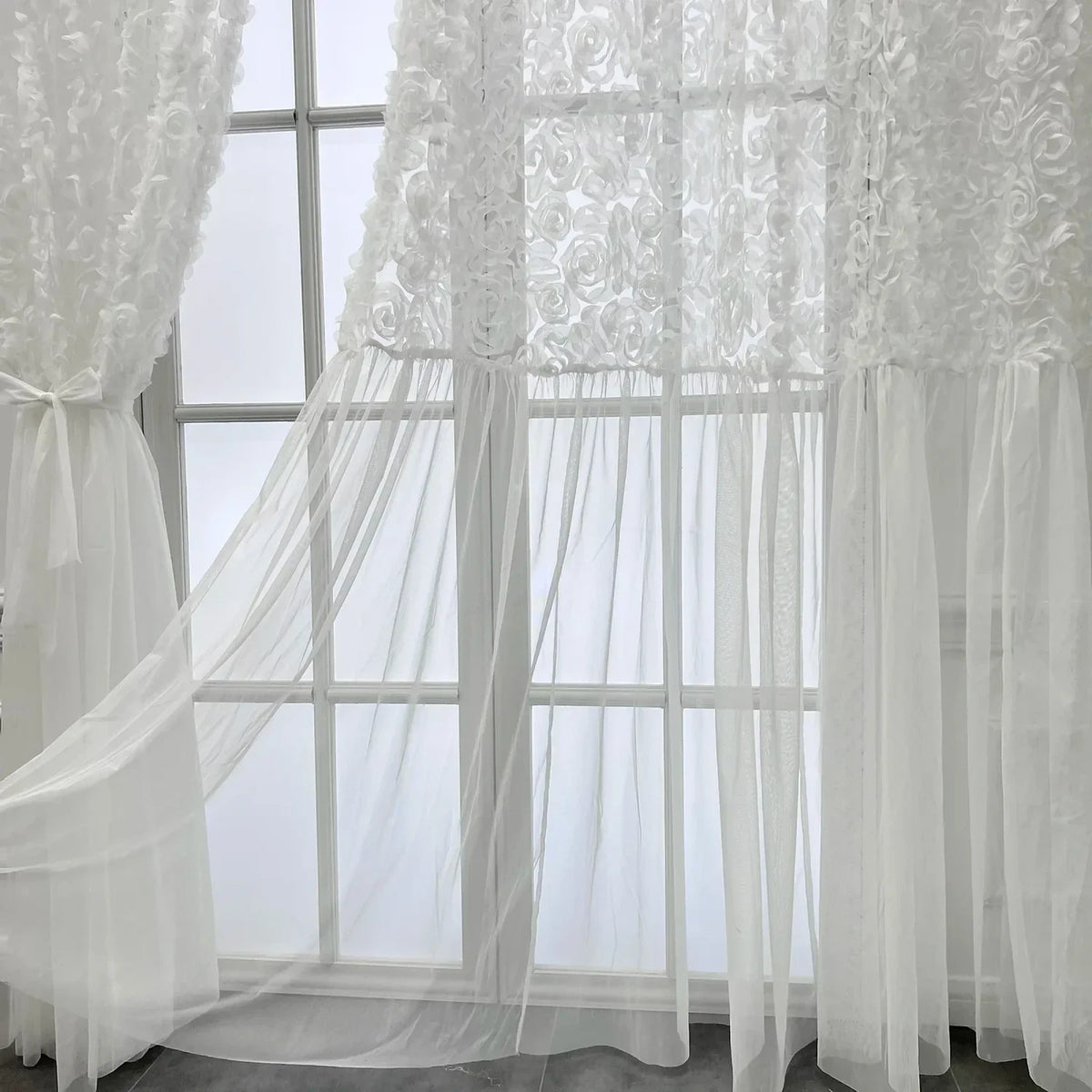 Cortina Decorativa Branco, peça de cortinas da VivaCasa — imagem 3