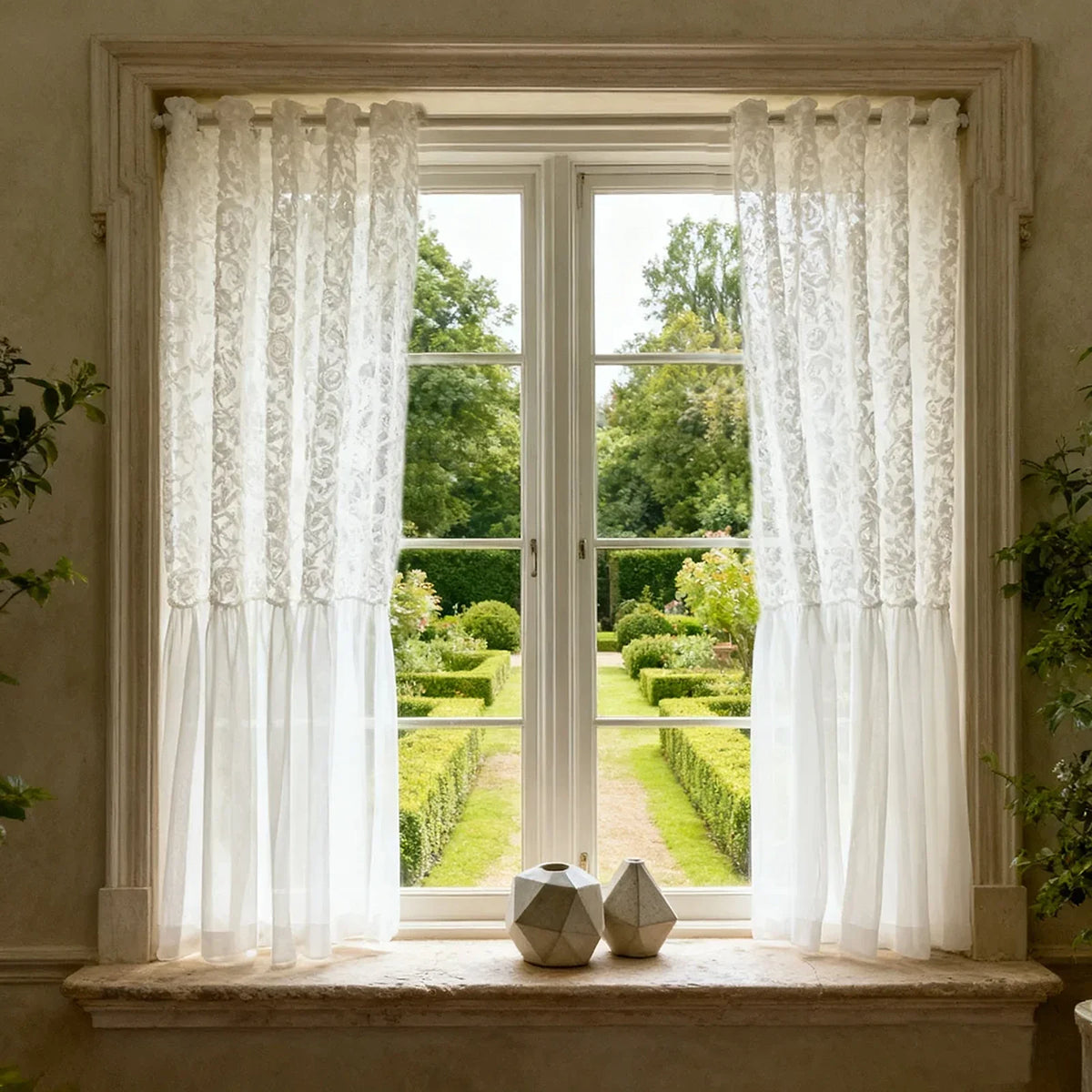 Cortina Decorativa Branco, peça de cortinas da VivaCasa — imagem 5