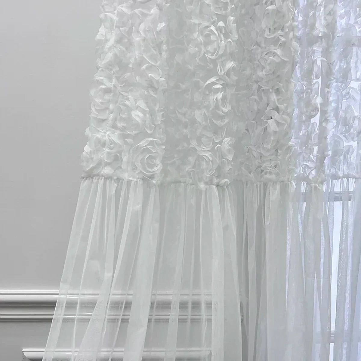 Cortina Decorativa Branco, peça de cortinas da VivaCasa — imagem 7