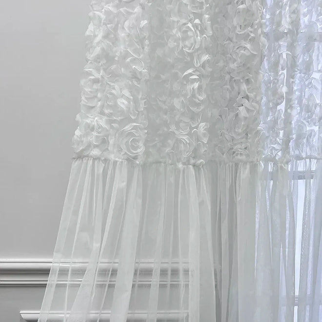 Cortina Decorativa Branco, peça de cortinas da VivaCasa — imagem 7
