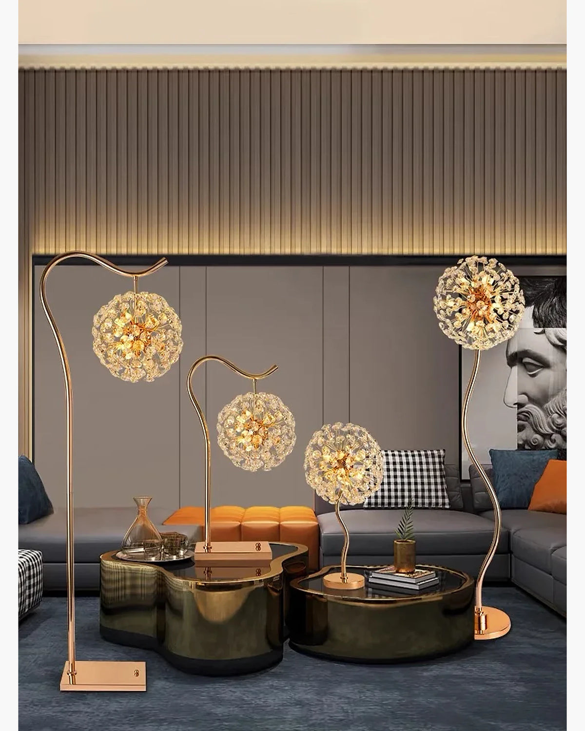 Luminária de Piso Contemporâneo, peça de luminárias de piso da VivaCasa