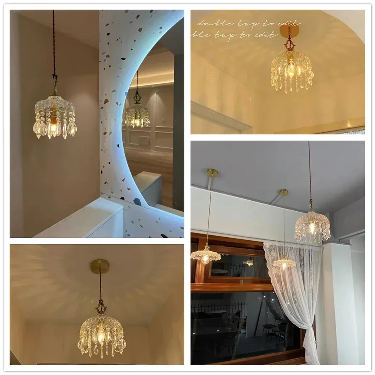 Luminária Pendente Retrô Vidro, peça de pendentes da VivaCasa — imagem 5