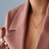 Colar Solitaire Diamond - Gold