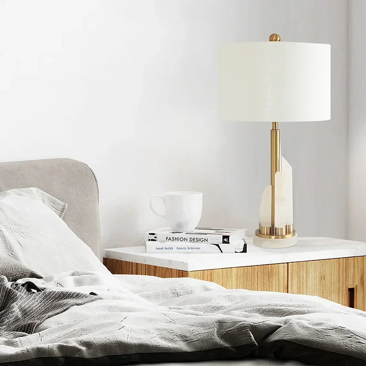 Luminária de Mesa Contemporâneo Mármore, peça de luminárias de mesa da VivaCasa — imagem 2