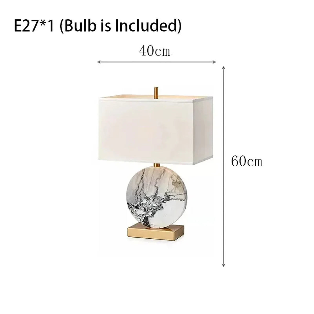 Luminária de Mesa Contemporâneo Mármore, peça de luminárias de mesa da VivaCasa — imagem 28