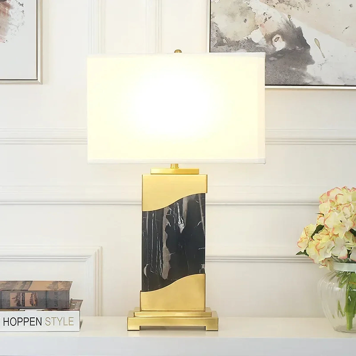Luminária de Mesa Contemporâneo Mármore, peça de luminárias de mesa da VivaCasa — imagem 5