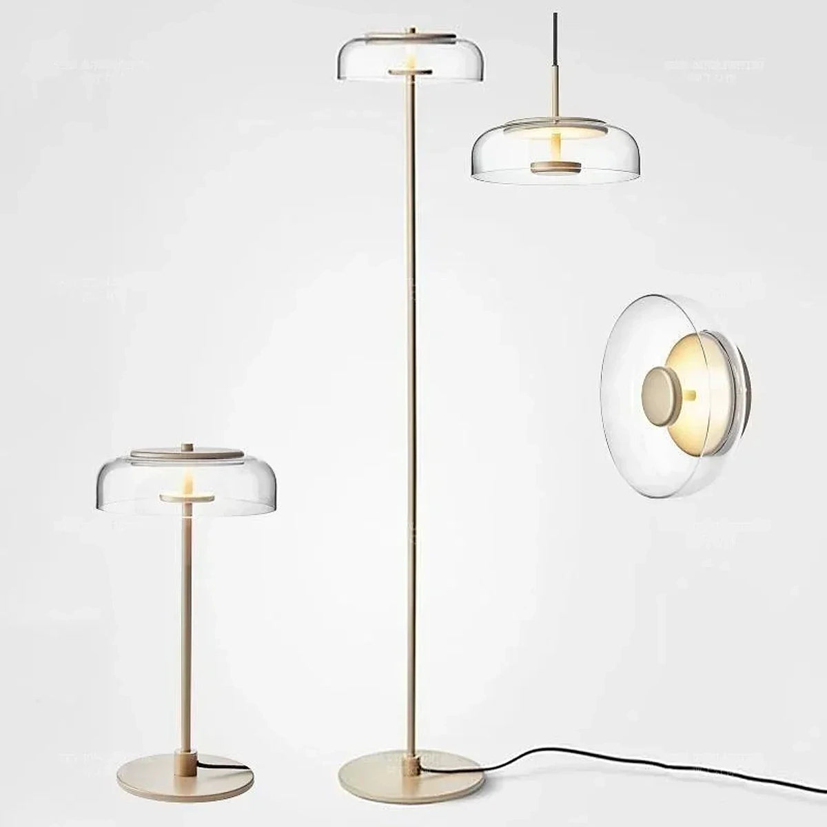 Luminária de Piso Contemporâneo Redondo